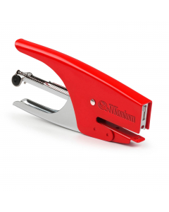 Struttura in acciaio cromato e verniciato.

Profondità cucitura: 46mm; 
Capacità di cucitura: max 15fg; 
Tipo di punto: chiuso
Capacità di ricarica: 200 punti; 
Punto utilizzato: 6/4
Colore: rosso