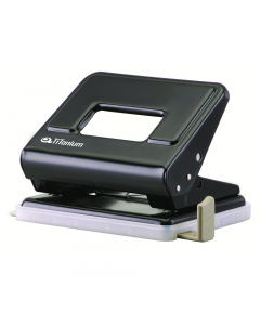 Perforatore a 2 fori  in metallo solido e resistente.

Guida regolabile: si
Meccanismo bloccaggio impugnatura: si
Spessore di perforazione: 1.6mm (15-18fg)
Dimensioni: 50x90x120mm
Peso: 287gr