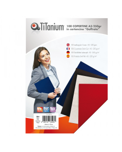 Copertine ideali per conferire un aspetto "finito" alle rilegature.
In cartonicino con goffratura tipo "leather grain" da 250gr

Formato: A3
Colore: nero