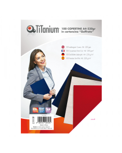 Copertine ideali per conferire un aspetto "finito" alle rilegature.
In cartonicino con goffratura tipo "leather grain" da 230gr

Formato: A4
Colore: blu