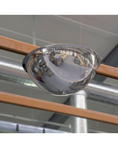 Efficace strumento di prevenzione, sicurezza e sorveglianza di magazzini, depositi, officine ecc. Per interni, in materiale acrilico, robusto e di elevata qualità ottica. Indeformabili e predisposti per l’attacco a soffitto (fori sui bordi). Grazie al mod