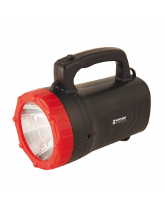 Faro a Led ricaricabile con lampadina da 1W. Fornito con trasformatore 220V e adattatore per auto (12V). Ideale per l'uso professionale e per il tempo libero. 
Alimentazione: 230-240V 50Hz
Tempo di ricarica 12 ore.
Autonomia: >3 ore
Potenza di illuminazio