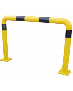 Barriera di  protezioni realizzata in poliuretano antiurto, ideale per proteggere scaffalature e attrezzature senza danneggiare i veicoli in circolazione. Estremamente resistente e a prova d’urto, base rinforzata con piattina d’acciaio. Barriera flessibil