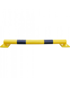 Barriera bassa di  protezioni realizzata in poliuretano antiurto, ideale per proteggere scaffalature e attrezzature senza danneggiare i veicoli in circolazione. Estremamente resistente e a prova d’urto, base rinforzata con piattina d’acciaio. Barriera bas