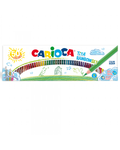 La matita Tita in resina a ridotto impatto ambientale. Colori brillanti e scrittura morbida. Mina di 3mm diametro sicura e resistente alla caduta. 50 colori assortiti.