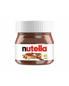 L'iconica crema alle nocciole in vasetto da 25gr.

INGREDIENTI: zucchero, olio vegetale (palma), nocciole (13 %), latte scremato in polvere (8,7%), cacao magro (7,4%), emulsionanti: lecitine (soia o girasole), vanillina.