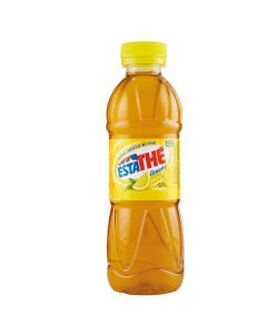 Estathé Limone bottiglia PET 400ml 
ingredienti: infuso di the (acqua, the), zucchero, destrosio, succo di limone in polvere reidratato (0,2%), esaltatore di sapidità (acido ascorbico), aromi, acidificante (acido citrico).