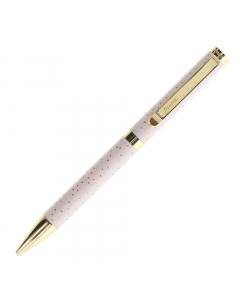 Penna a sfera della nuova collezione Confetti di design accativante e fantasia con preziosi effetti a contrasto. Abbinabile alla linea Organiser della collezione Confetti nero e rosa.