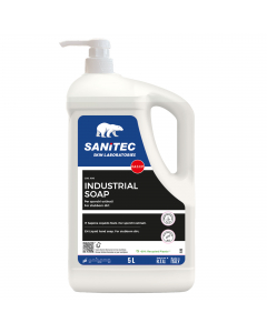 Lavamani Industria Soap in tanica dispenser da 5Lt. Gel lavamani arricchito di microgranuli, per rimuovere gli sporchi piu` ostina quali grasso, colla, catrame, vernice, ecc. Ideale nelle auto cine, industrie meccaniche e nel settore edile. Gradevole prof
