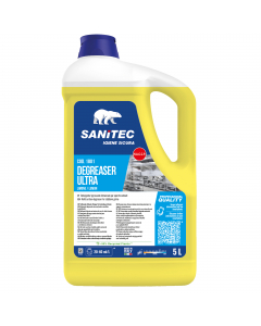 Sgrassatore ultra per sporchi ostinati. Sgrassatore alcalino ad alta concentrazione profumato. Potente contro lo sporco ostinato. Rimuove efficacemente grasso, olio e residui carbonizzati. Ideale su: tapparelle, termosifoni, mobili da giardino, piani di l