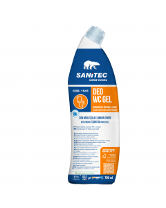 Detergente disincrostante a base di acido citrico per WC e Orinatoi con molecola elimina odori (Microcapsule Tecnology). Efficace nella rimozione del calcare e dello sporco organico. Formula in gel per aderire al meglio anche sulle superfici verticali. Bo