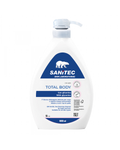 Dermo-detergente delicato per corpo e capelli a bassa schiumosità. Formulato per ridurre al minimo il rischio di allergie e adatto a tutti i tipi di pelle. Ideale per la completa igiene quotidiana anche nel caso della detersione assistita.