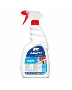 Detergente Alcalino schiumogeno super concentrato – forni, grill, piastre.  Formulato per la rapida rimozione di incrostazioni e residui di cottura carbonizzati. Dotato di pratico spruzzatore formaschiuma, permette di raggiungere e pulire anche i punti pi