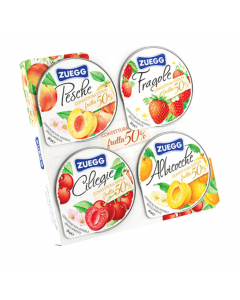 Confezione da 4 mini mconfetture di frutta da 25gr l'una; gusto assortiti: albicocche, pesche, giliegie, fragole.
CONFETTURA EXTRA : 50 grammi di frutta per 100 grammi. 
Albicocche, zucchero, succo di limone concentrato, gelificante: pectina di frutta.
Pe