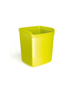 Linea di accessori da scrivania di qualità e stile. Realizzata in materiale infrangibile con accostamenti di finiture lucide e satinate. Bicchiere portapenne capiente e stabile. Dimensione: 8,7x7,4cm -H10cm.