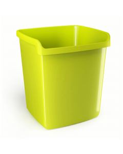 Linea di accessori da scrivania di qualità e stile. Realizzata in materiale infrangibile con accostamenti di finiture lucide e satinate. Cestino inpilabile dalla forma rettangolare. Bordo ripiegato per facilitarne la presa. Capacità 15Lt. Dimensioni: 28,7