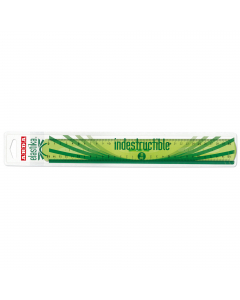 Linea elastika indistruttibile e precisa. Superficie lavorata a rilievo con particolari effetti brillanti e satinati. Millimetri e numeri incisi nella plastica. Cifre in grassetto ogni 5 millimetri per assicurare massima facilita' di lettura. Materiale in