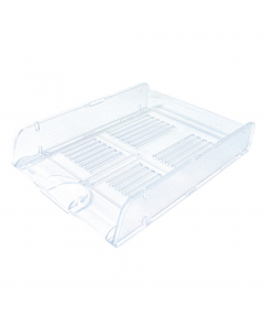 Vaschette Transparent Colors molto resistente e stabile, sopporta carichi pesanti senza flettersi né piegarsi. Per fogli e documenti in formato A4 e 24x32cm. Sovrapponibile ad incastro dritto o a scalare. Dimensioni: 26x34x6cm.