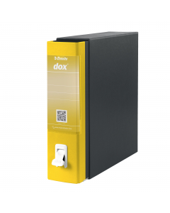 Registratore Dox® 1 dotato di linguella per l'estrazione a scomparsa 3 volte più resistente, caratterizzata da un design con presa più ergonomica, più agevole e arrotondata (l'area rientrante suggerisce il gesto per estrarre correttamente).
Struttura in c
