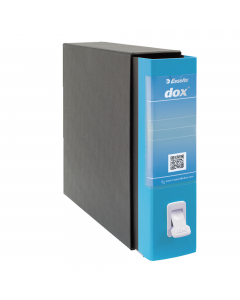 Registratore Dox® 2 dotato di linguella per l'estrazione a scomparsa 3 volte più resistente, caratterizzata da un design con presa più ergonomica, più agevole e arrotondata (l'area rientrante suggerisce il gesto per estrarre correttamente).
Struttura in c