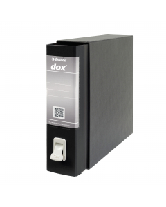 Registratore Dox® 2 dotato di linguella per l'estrazione a scomparsa 3 volte più resistente, caratterizzata da un design con presa più ergonomica, più agevole e arrotondata (l'area rientrante suggerisce il gesto per estrarre correttamente).
Struttura in c