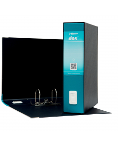 Registratore Dox® 2 dotato di linguella per l'estrazione a scomparsa 3 volte più resistente, caratterizzata da un design con presa più ergonomica, più agevole e arrotondata (l'area rientrante suggerisce il gesto per estrarre correttamente).
Struttura in c