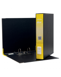 Nuovo registratore Dox® 4 dotato di linguella per l'estrazione a scomparsa 3 volte più resistente, caratterizzata da un design con presa più ergonomica, più agevole e arrotondata (l'area rientrante suggerisce il gesto per estrarre correttamente).
Struttur