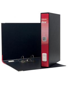 Nuovo registratore Dox® 5 dotato di linguella per l'estrazione a scomparsa 3 volte più resistente, caratterizzata da un design con presa più ergonomica, più agevole e arrotondata (l'area rientrante suggerisce il gesto per estrarre correttamente).
Struttur