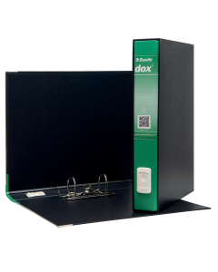 Nuovo registratore Dox® 5 dotato di linguella per l'estrazione a scomparsa 3 volte più resistente, caratterizzata da un design con presa più ergonomica, più agevole e arrotondata (l'area rientrante suggerisce il gesto per estrarre correttamente).
Struttur