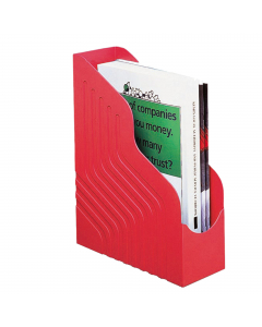 Portariviste serie Magazine Rack in polistirene antiurto in vari dorsi per capacità jumbo. Forti e robusti, ideali per fascicoli, cataloghi e come archivio di transito. Dimensioni: 25x32cm - dorso 10cm.