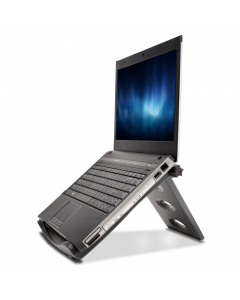 Easy Riser solleva il notebook per facilitare il passaggio dell'aria e il conseguente raffreddamento del notebook. La base SmartFit® permette di regolare l'altezza del monitor in modo personalizzato. Angolo di inclinazione fino a 50°. Facilmente ripiegabi