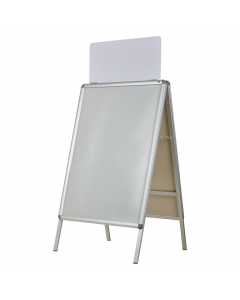 Stabile e resistente, ideale per esporre poster, offerte sia all'interno che all'esterno. Il materiale esposto puo' essere cambiato semplicemente sollevando le 4 parti laterali che formano la cornice. Il foglio di protezione in pvc anti-riflesso protegge 