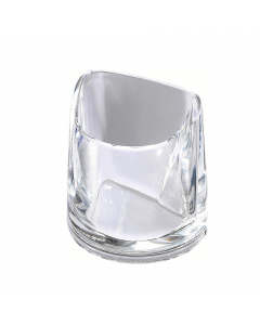 Portapenne coordinabile con gli altri accessori da scrivania della Linea Nimbus. In acrilico trasparente che unisce l’appeal del vetro alla resistenza della plastica. Formato 10x11x6,8cm.
