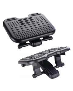 Poggiapiedi SoleMassage regolabile in 5 altezze grazie al sistema SmartFit e 30° di inclinazione per il massimo comfort. Superfi cie originale ideata per stimolare le terminazioni nervose del piede. Con meccanismo oscillante per aiutare la circolazione. D