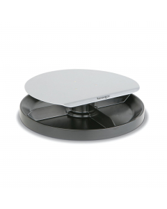 INNOVATIVA BASE PER MONITOR CHE CONSENTE DI OTTIMIZZARE LO SPAZIO SULLA SCRIVANIA. ALTEZZA REGOLABILE DA 6 A 8CM. DIAMETRO 29,5CM. IL SISTEMA ROTANTE DEL VASSOIO MULTICOMPARTO PERMETTE DI TENERE IN ORDINE GLI OGGETTI E FAVORISCE UN FACILE ACCESSO. SOSTIEN