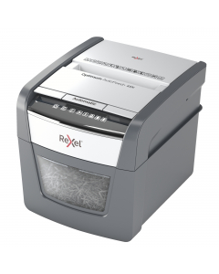 Distrugge fino a 45 fogli di carta A4 (80 gr/mq) con alimentazione automatica e un massimo di 6 fogli con alimentazione manuale.

Livello sicurezza: P-4 
Taglio a frammenti (4x28mm)

Capacità del cestino 20L con coperchio sollevabile

Tecnologia anti-ince