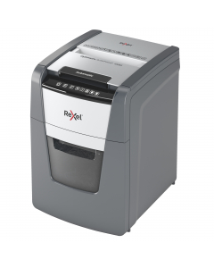 Il distruggidocumenti Optimum AutoFeed+ 100M con taglio a frammenti distrugge automaticamente fino a 100 fogli A4 (80 gr/mq) alla volta, con un livello di sicurezza P-5 (2x15mm). Questo distruggidocumenti automatico può essere utilizzato sia a casa sia in