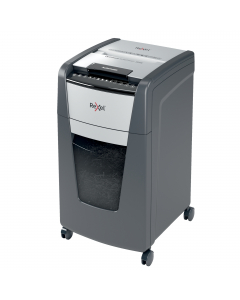Distrugge fino a 300 fogli di carta A4 (80 gr/mq) con alimentazione automatica e un massimo di 10 fogli con alimentazione manuale.

livello di sicurezza: P-4 
Taglio a frammenti (4x25mm)

Capacità del cestino 60L - cestino estraibile. 
Ruote per facilitar
