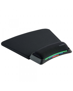 Tappetino che consente di selezionare un'altezza personalizzata del polso per poter utilizzare il mouse per lunghi periodi di tempo, sempre nel massimo comfort. Inserti regolabili in altezza: sovrapponi gli inserti colorati fino a trovare il comfort più a