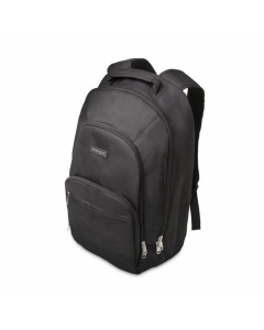 Zaino nero in nylon: elegante, funzionale e resistente. E' dotato di tasca interna imbottita per protegge notebook da 15,6"/39,6cm, e di scomparti con zip facilmente accessibili, per tenere gli oggetti più importanti a portata di mano quando si è in viagg