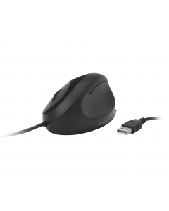Con supporto per il polso integrato e presa neutra, il mouse Pro Fit® Ergo con cavo approvato dagli esperti di ergonomia consente il posizionamento della mano per un miglior comfort. Le caratteristiche includono clic silenzioso, collegamento USB Plug & Pl