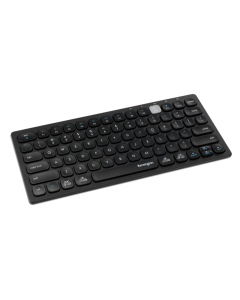 Elegante tastiera che premette collegamento e commutazione tra 3 dispositivi diversi; Doppio wireless - 2,4 GHz e Bluetooth 3.0/5.0, Tasti a forbice con hotkey multimediali, Crittografia AES a 128 bit, Protezione da pulizia di grado militare (MIL-STD-810H