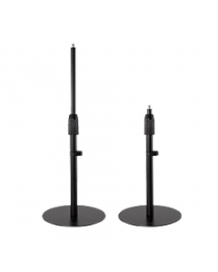 Base telescopica per microfoni, webcam e sistemi di illuminazione (filettatura di montaggio da 3/8” con adattatori da 1/4” e 5/8” inclusi.
Altezza regolabile da 304,8 a 482,6 mm.La clip per la gestione dei cavi mantiene i cavi organizzati e in ordine
La b