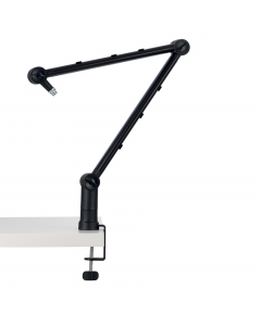 Braccio flessibile per microfoni, webcam e luci (può supportare filettature di montaggio da 3/8”, 1/4” e 5/8”)
Il braccio regolabile con molle interne si regola facilmente all’altezza, all’estensione e alla rotazione desiderate
Base rotante di 360° per ru