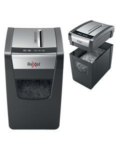 Il potere di distruggere di più! Rexel momentum X410-SL Slimline distrugge fino a 10 fogli per volta con un ciclo di lavoro continuo di 6 minuti ed un design sottile che lo rende ideale per l'uso a casa. Il distruggidocumenti X410-SL Slimline è dotato di 