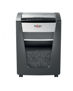 Il potere di distruggere di più! Rexel momentum X420 distrugge fino a 20 fogli per volta con un ciclo di lavoro continuo di 4 ore che lo rende ideale per il piccolo ufficio. Il distruggidocumenti X420 è dotato di tecnologia anti-inceppamento che garantisc