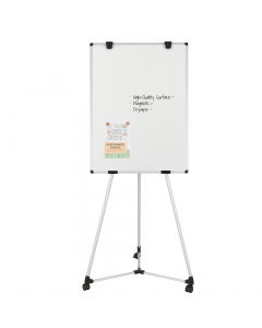 Con cornice in alluminio, portatile e versatile. Può essere facilmente riposto quando non è in uso. Puoi scrivere o disegnare su blocchi per lavagne o direttamente sulla lavagna. La superficie della lavagna è cancellabile a secco ed è facile da pulire. L’