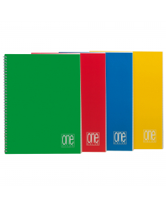 Maxiquaderno spiralato sul lato lungo. Formato 21x29,7cm. 60 fogli (120 facciate scrivibili). Carta da 80 gr/mq. Copertina stampata pantone in cartoncino da 240 gr/mq. Cartoncino di rinforzo bianco/bianco da 600 gr/mq. Spirale a molla.
