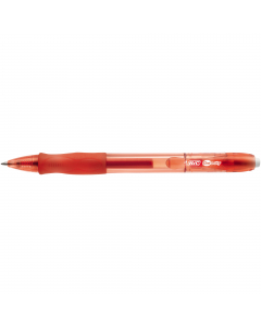 Penna a sfera con meccanismo a scatto. Inchiostro gel. Fusto traslucido con confortevole presa in gomma nel colore dell'inchiostro. Punta media 0,7mm. 
Colore: rosso.
Confezione 12 pezzi.