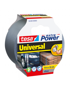 Tesa extra Power® Universale è un nastro telato con grande potere adesivo. Chiamato anche nastro americano, è ideale per lavori manuali, riparazioni, fissaggio, imballaggio, marcatura e altro.  Questo nastro telato spicca per la sua forza ma allo stesso t